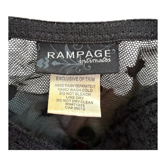 Rampage intimates black  Size L Underwire Molded Cup Lingerie Nightie - Picture 2 of 6